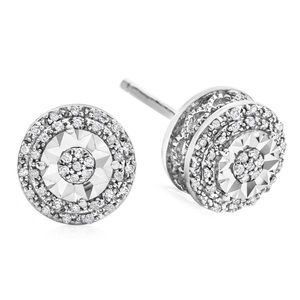 1/10CT TW DIAMOND STERLING SILVER